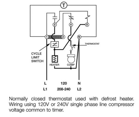 defrost timer wiring diagram cold room 